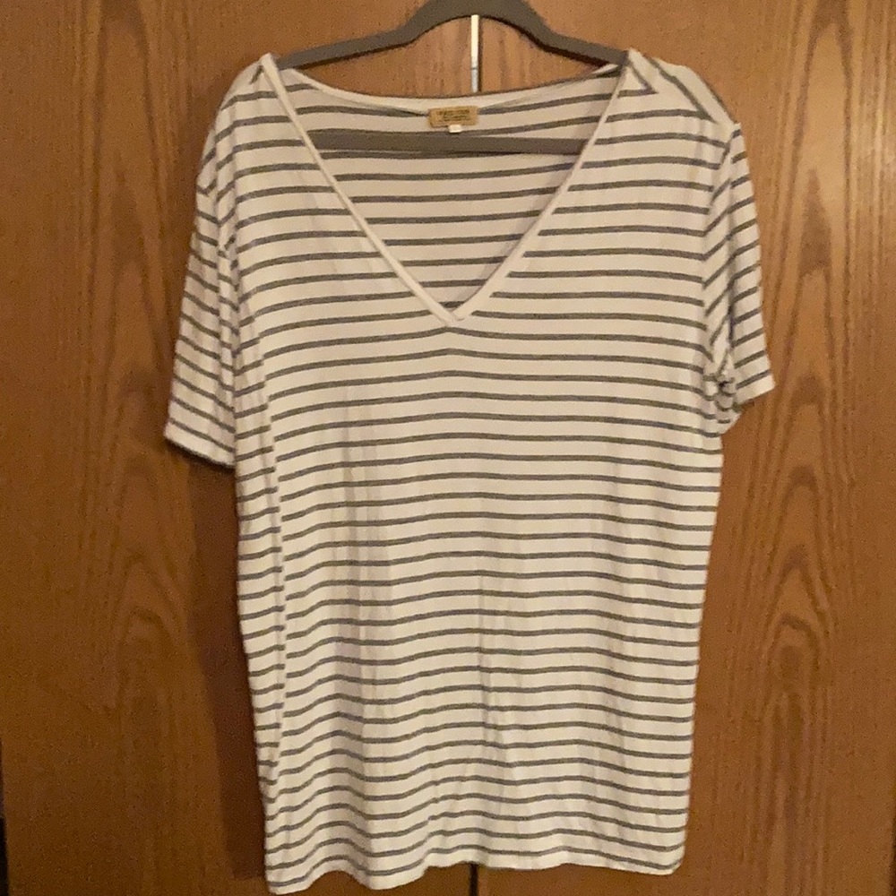 Striped v neck